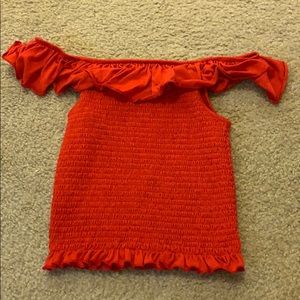 Off the shoulder crop top